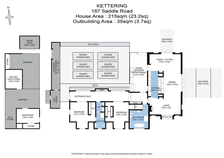 Floorplan of Homely house listing, 187 Saddle Road, Kettering TAS 7155
