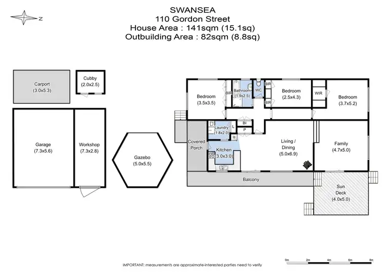 Floorplan of Homely house listing, 110 Gordon Street, Swansea TAS 7190