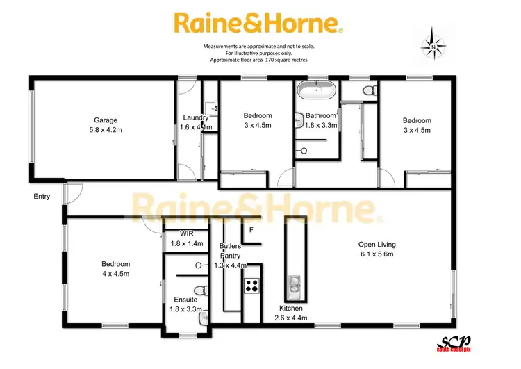 Floorplan of Homely house listing, 58 Litchfield Crescent, Long Beach NSW 2536