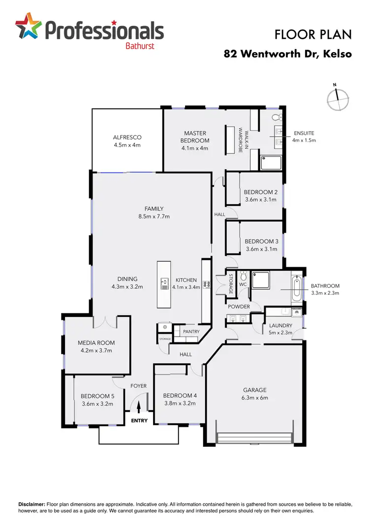 Floorplan of Homely house listing, 82 Wentworth Drive, Kelso NSW 2795