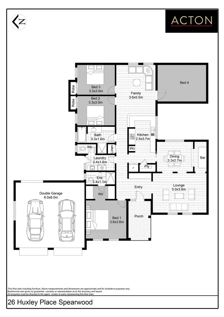 Floorplan of Homely house listing, 26 Huxley Place, Spearwood WA 6163