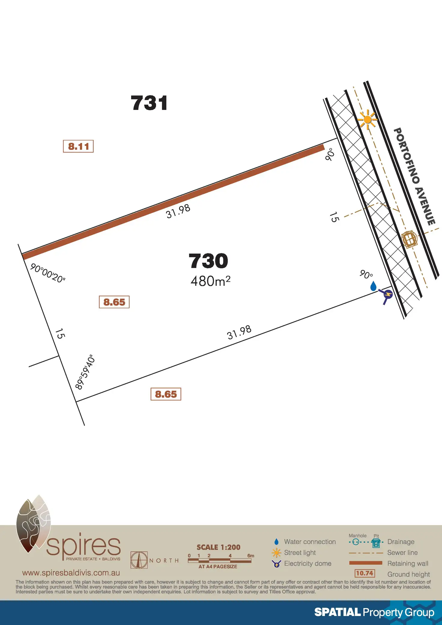 Floorplan of Homely land listing, Lot 730 Portofino Avenue, Baldivis WA 6171