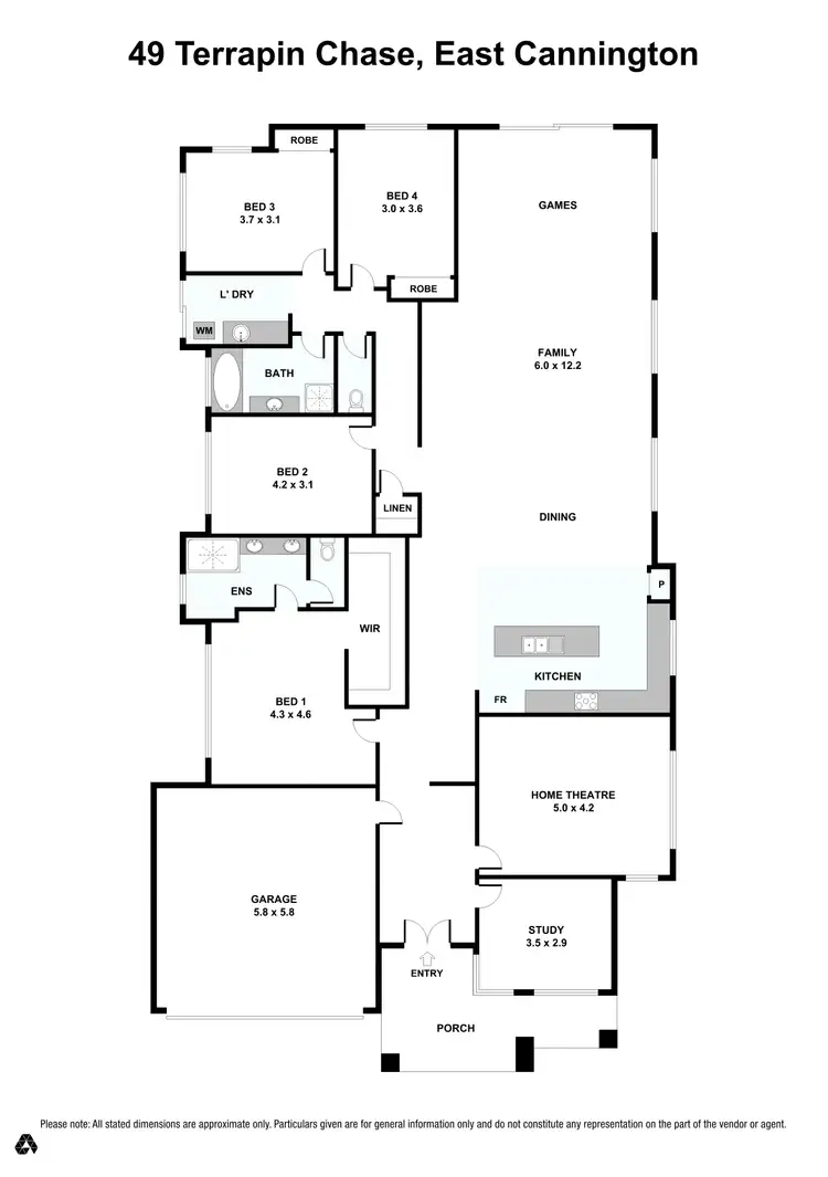 Floorplan of Homely house listing, 49 Terrapin Chase, East Cannington WA 6107