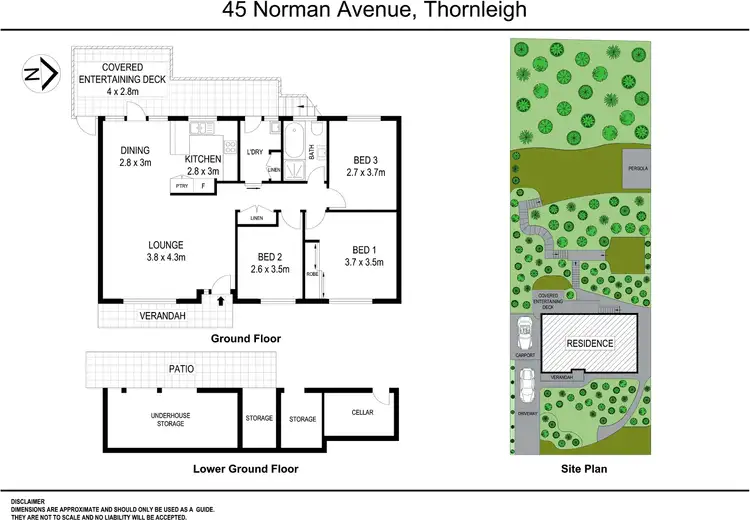 Floorplan of Homely house listing, 45 Norman Avenue, Thornleigh NSW 2120