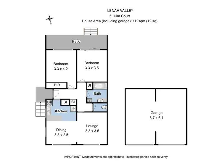 Floorplan of Homely house listing, 5 Iluka Street, Lenah Valley TAS 7008