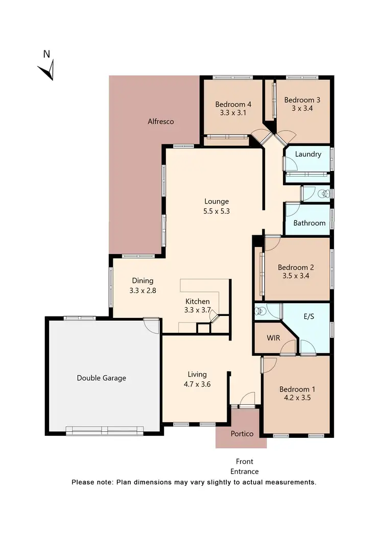 Floorplan of Homely house listing, 3 Keating Court, Miners Rest VIC 3352