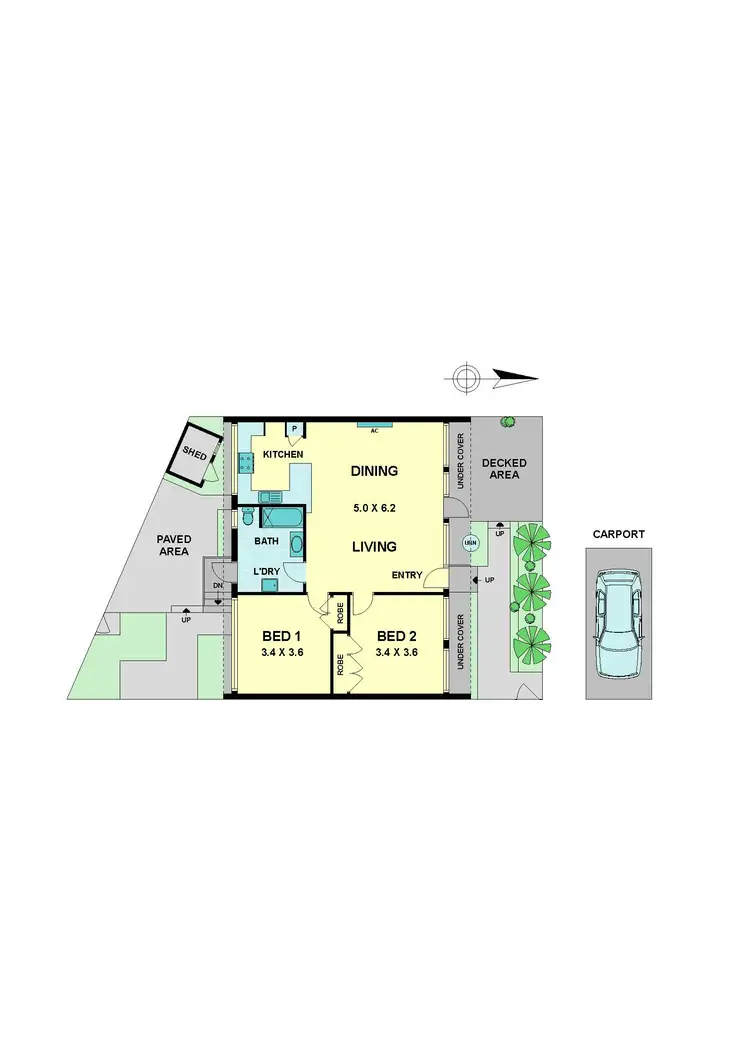 Floorplan of Homely villa listing, 5/245 Pascoe Vale Road, Essendon VIC 3040