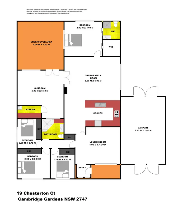 Floorplan of Homely house listing, 19 Chesterton Court, Cambridge Gardens NSW 2747
