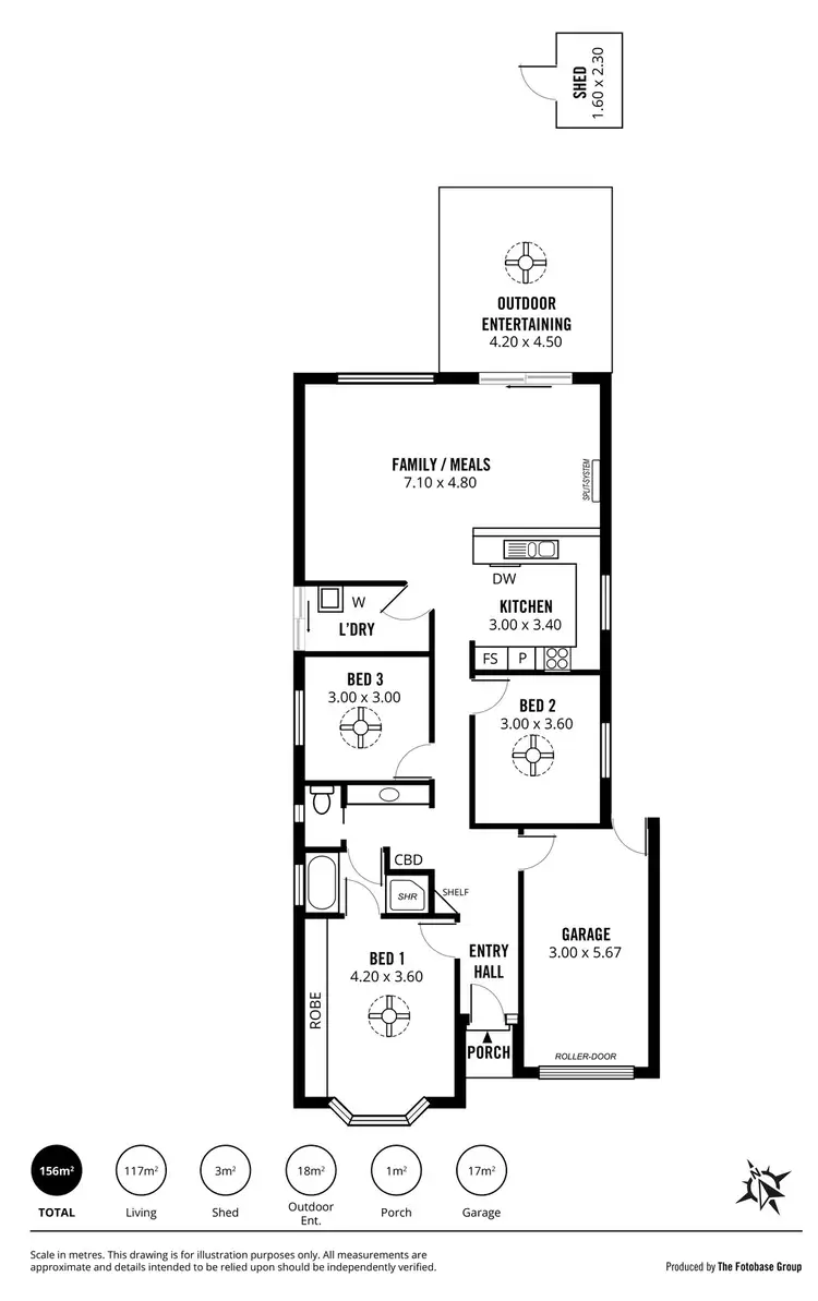 Floorplan of Homely house listing, 56 Erebus Circuit, Morphett Vale SA 5162