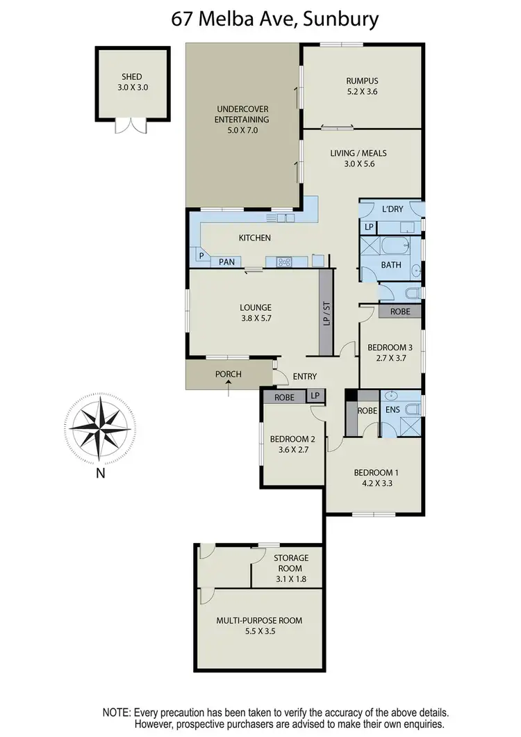 Floorplan of Homely house listing, 67 Melba Avenue, Sunbury VIC 3429