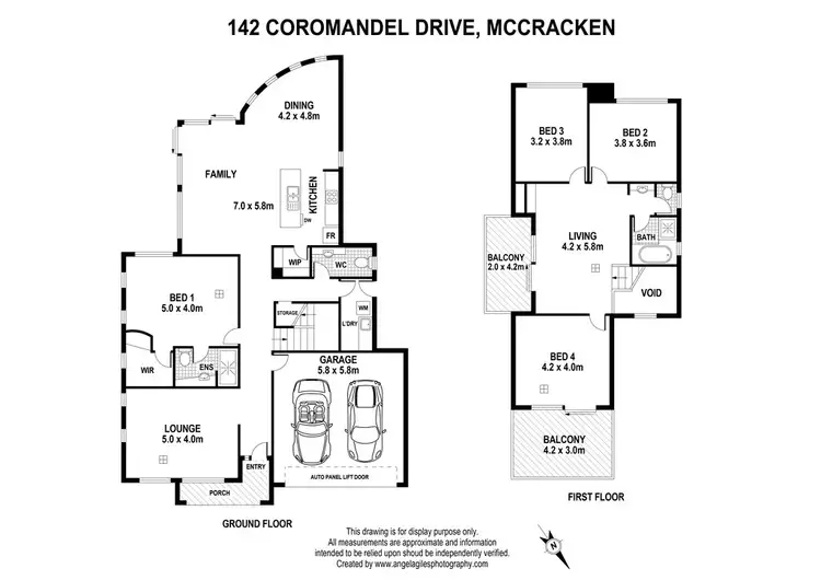 Floorplan of Homely house listing, 142 COROMANDEL DRIVE, Mccracken SA 5211
