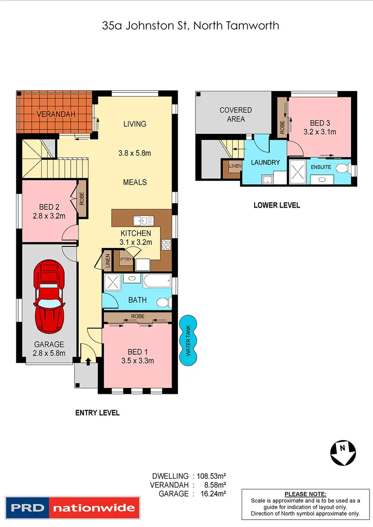 Floorplan of Homely house listing, 35A Johnston Street, Tamworth NSW 2340