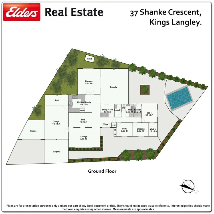 Floorplan of Homely house listing, 37 Shanke Cres, Kings Langley NSW 2147