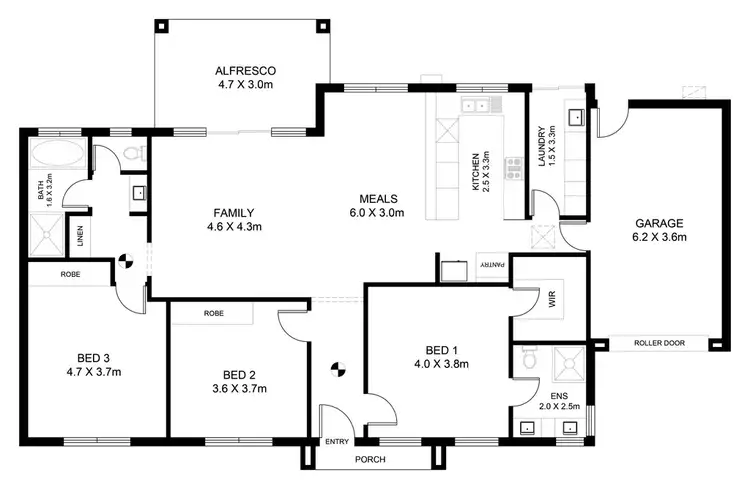 Floorplan of Homely house listing, 47 Carlton Parade, Torrensville SA 5031