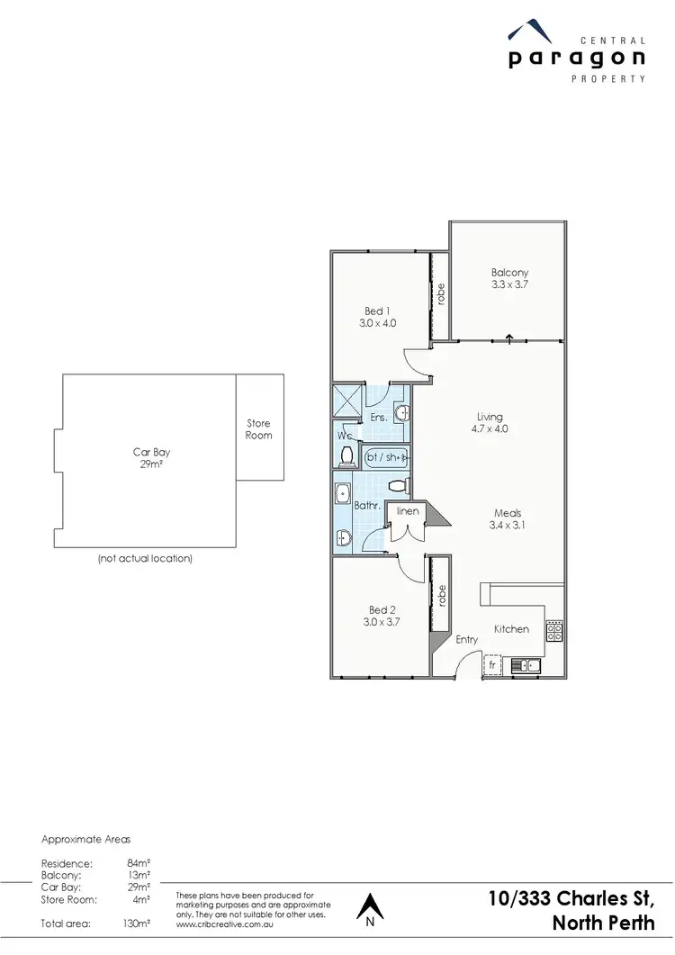Floorplan of Homely apartment listing, 10/333 Charles Street, North Perth WA 6006