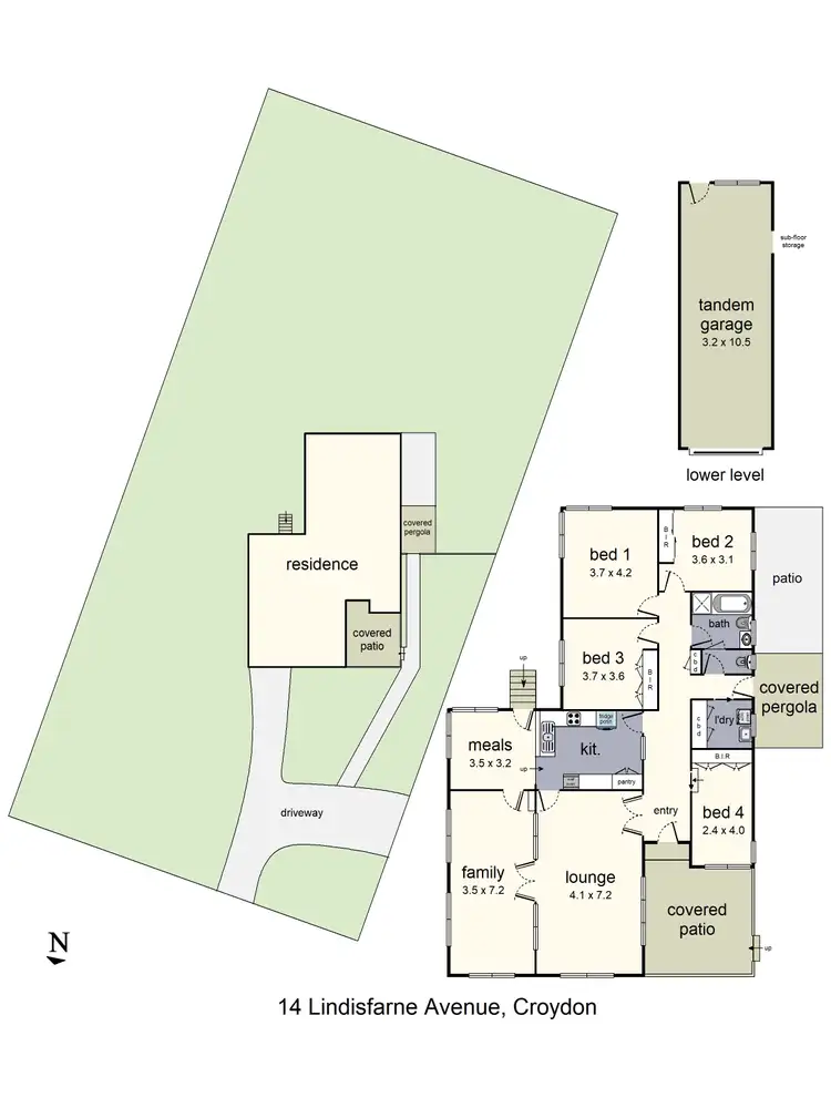 Floorplan of Homely house listing, 14 Lindisfarne Avenue, Croydon VIC 3136