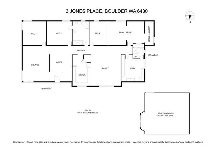 Floorplan of Homely house listing, 3 Jones Place, Boulder WA 6432