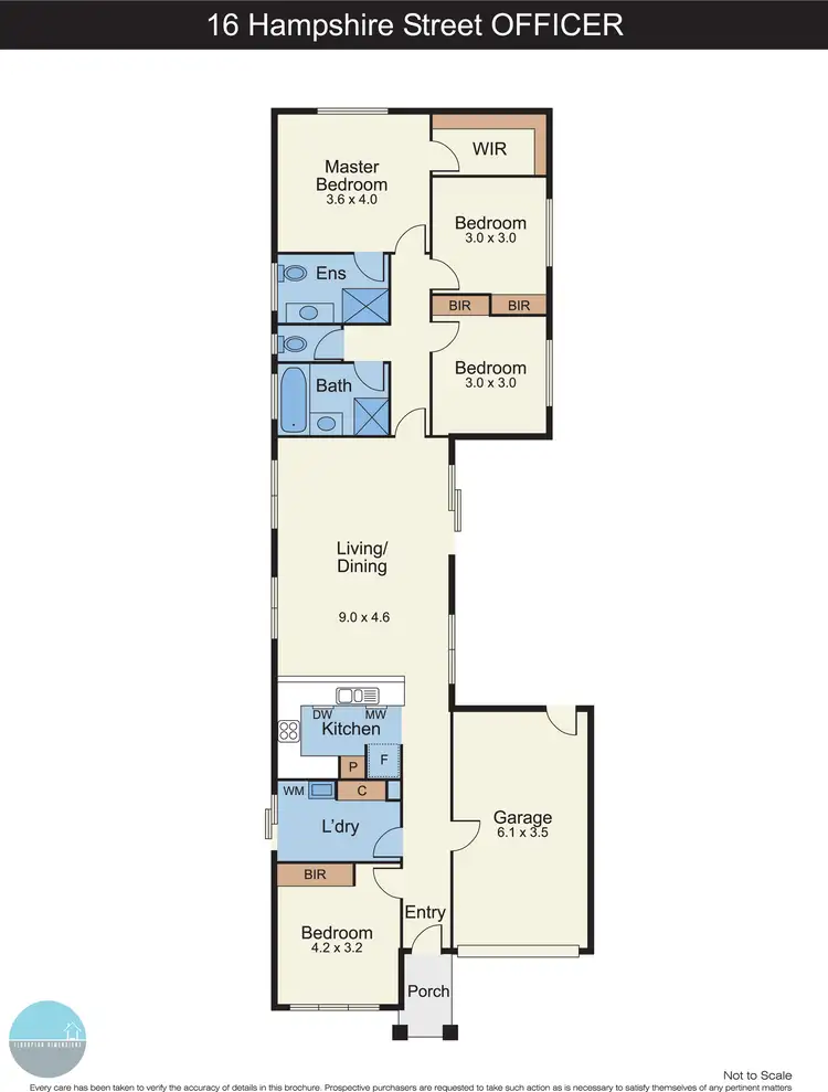 Floorplan of Homely house listing, 16 Hampshire Street, Officer VIC 3809