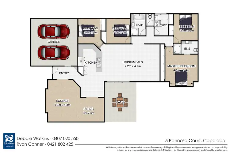 Floorplan of Homely house listing, 5 Pannosa Court, Capalaba QLD 4157