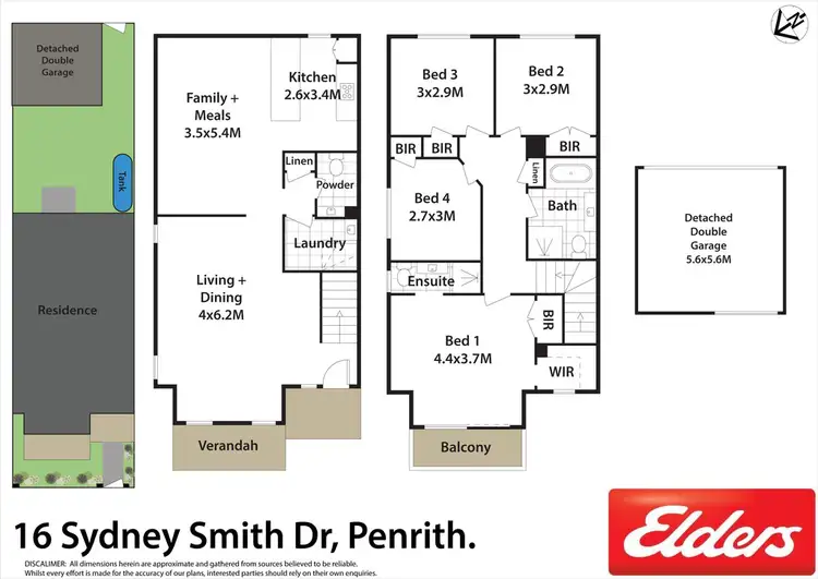 Floorplan of Homely house listing, 16 Sydney Smith Drive, Penrith NSW 2750