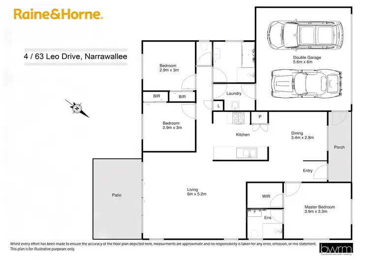 Floorplan of Homely villa listing, 4/63 Leo Drive, Narrawallee NSW 2539