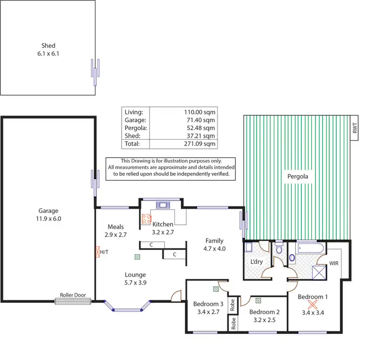 Floorplan of Homely house listing, 27 Garfield Court, Paralowie SA 5108