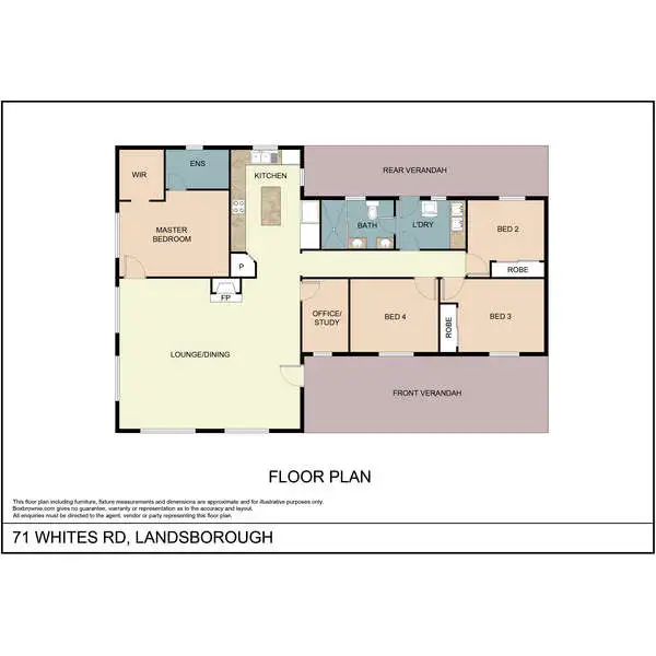 Floorplan of Homely house listing, 71 Whites Road, Landsborough QLD 4550