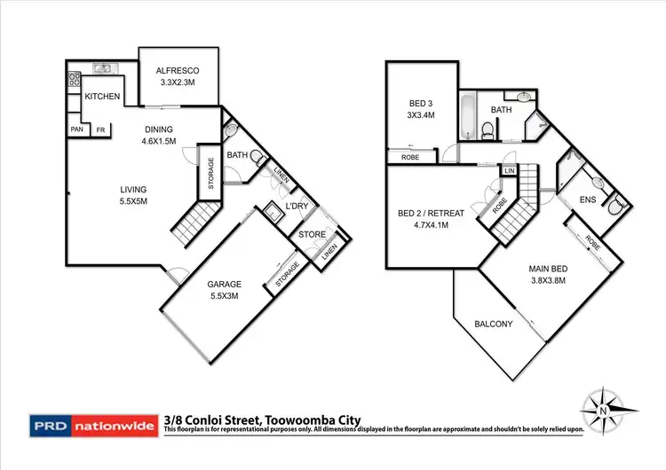 Floorplan of Homely unit listing, 3, 8 Conloi Street, Toowoomba City QLD 4350