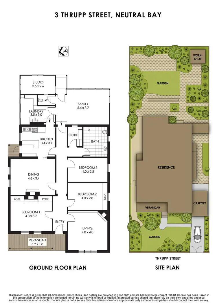 Floorplan of Homely house listing, 3 Thrupp Street, Neutral Bay NSW 2089