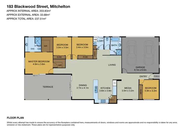 Floorplan of Homely house listing, 183 Blackwood Street, Mitchelton QLD 4053
