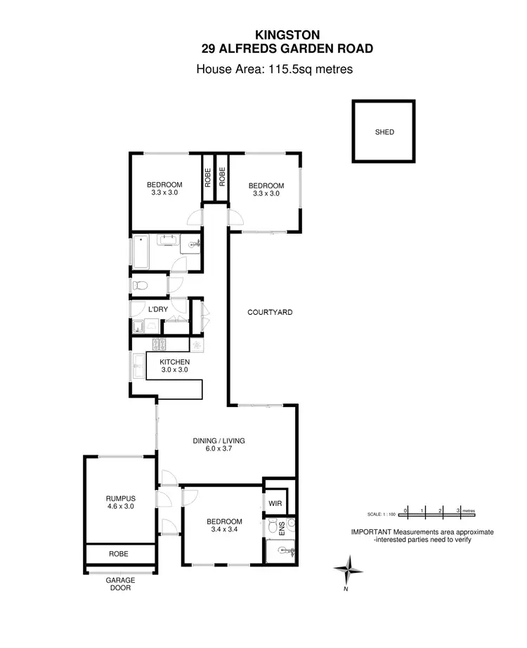 Floorplan of Homely house listing, 29 Alfreds Garden, Kingston TAS 7050
