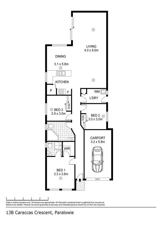 Floorplan of Homely house listing, 13B Caracas Crescent, Paralowie SA 5108