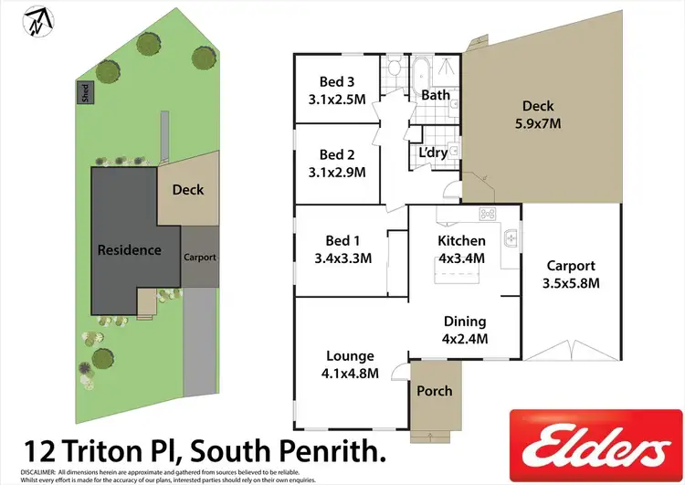 Floorplan of Homely house listing, 2 Triton Place, South Penrith NSW 2750