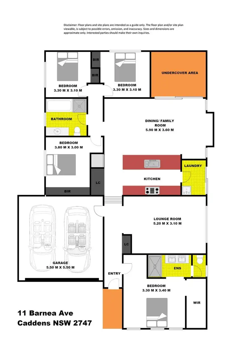 Floorplan of Homely house listing, 11 Barnea Avenue, Caddens NSW 2747