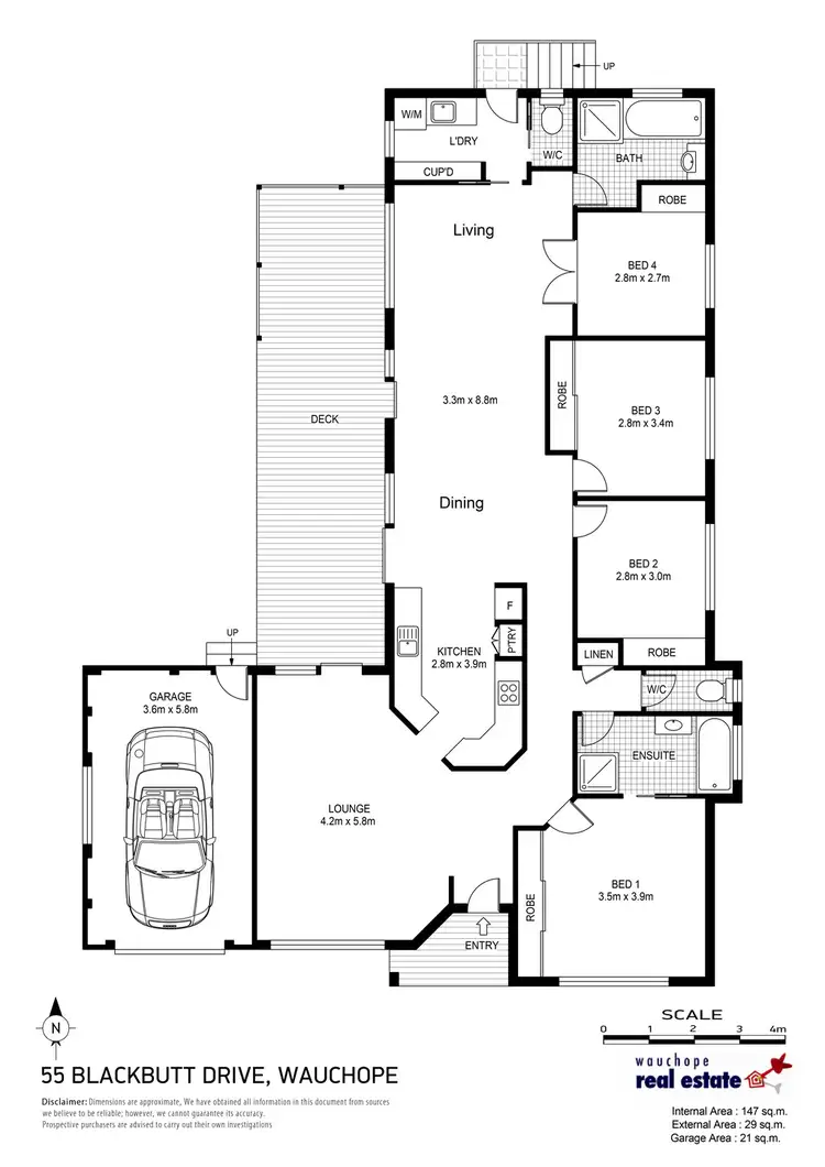 Floorplan of Homely house listing, 55 Blackbutt Drive, Wauchope NSW 2446
