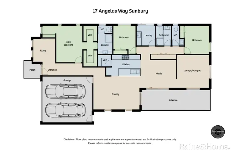 Floorplan of Homely house listing, 17 Angelas Way, Sunbury VIC 3429