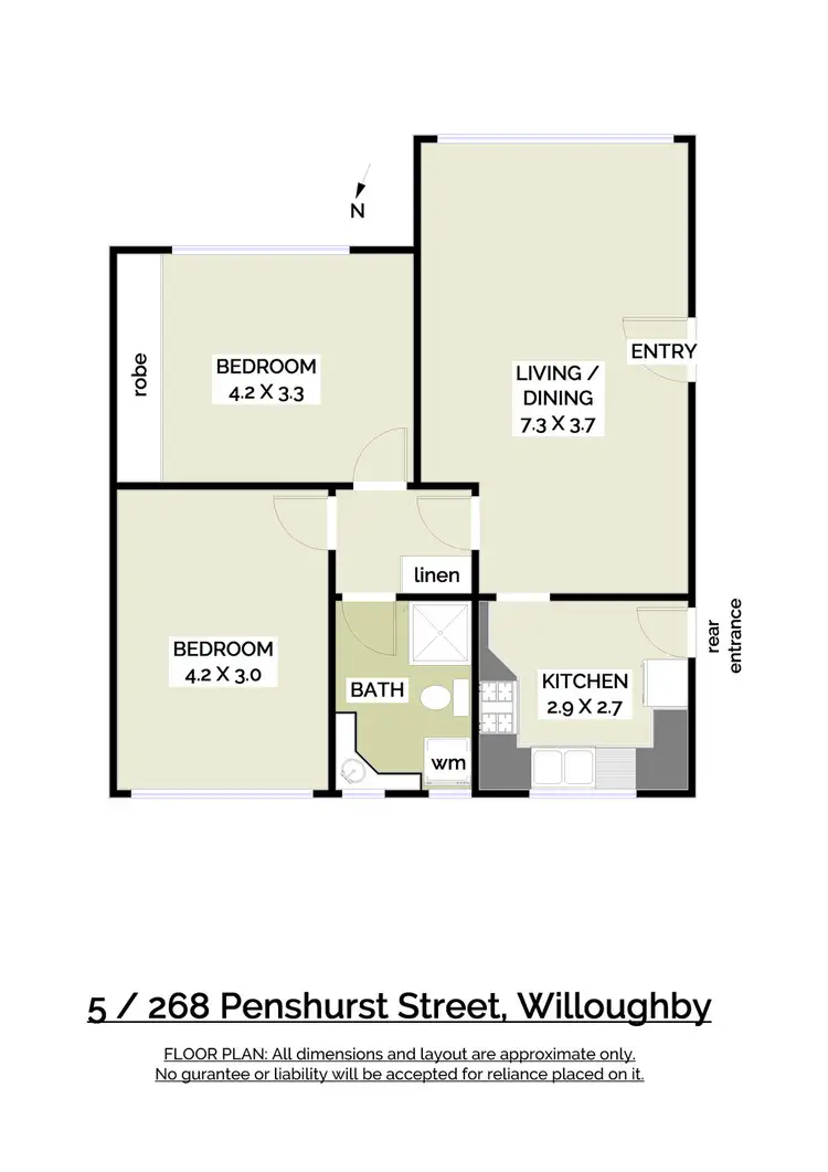 Floorplan of Homely apartment listing, 5/268 Penshurst Street, North Willoughby NSW 2068
