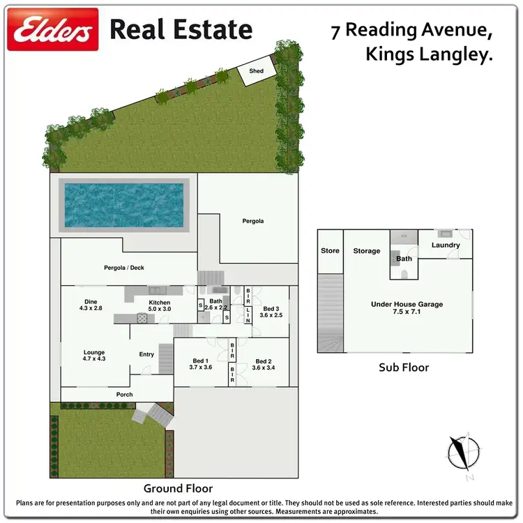 Floorplan of Homely house listing, 7 Reading Avenue, Kings Langley NSW 2147