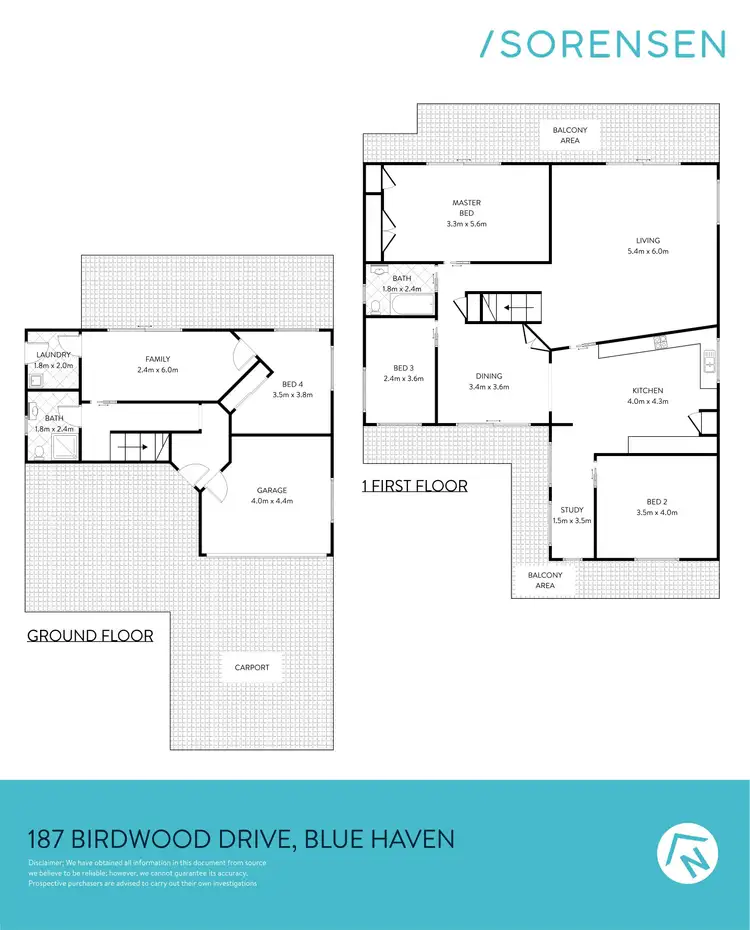 Floorplan of Homely house listing, 187 Birdwood Drive, Blue Haven NSW 2262
