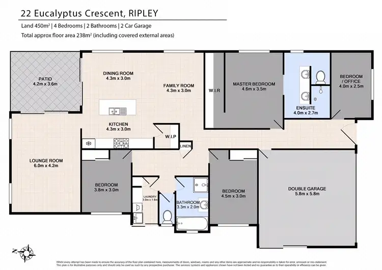 Floorplan of Homely house listing, 22 Eucalyptus Crescent, Ripley QLD 4306