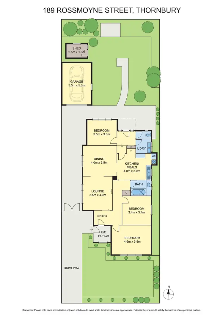 Floorplan of Homely house listing, 189 Rossmoyne Street, Thornbury VIC 3071