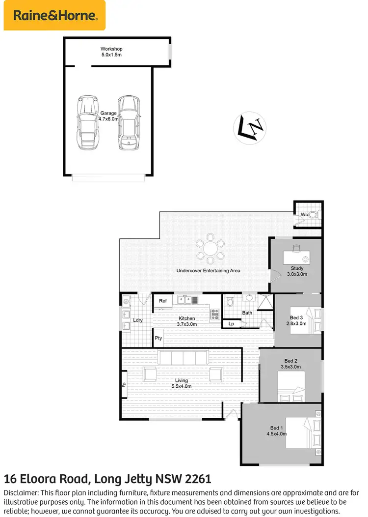 Floorplan of Homely house listing, 16 Eloora Road, Long Jetty NSW 2261