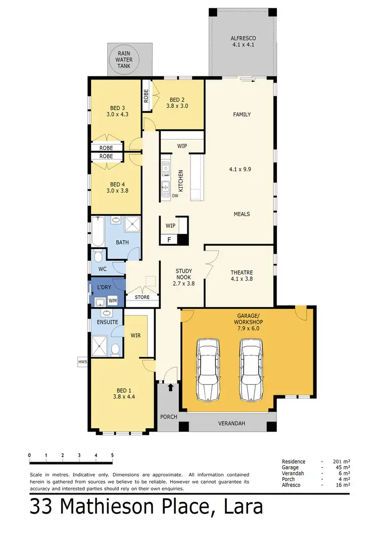 Floorplan of Homely house listing, 33 Mathieson Place, Lara VIC 3212
