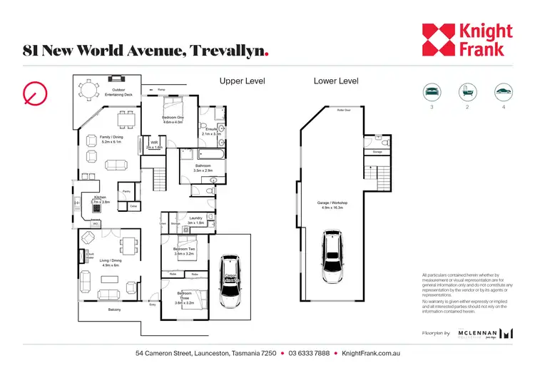 Floorplan of Homely house listing, 81 New World Avenue, Trevallyn TAS 7250
