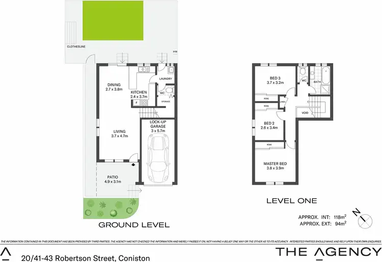 Floorplan of Homely townhouse listing, 20/41-43 Robertson Street, Coniston NSW 2500