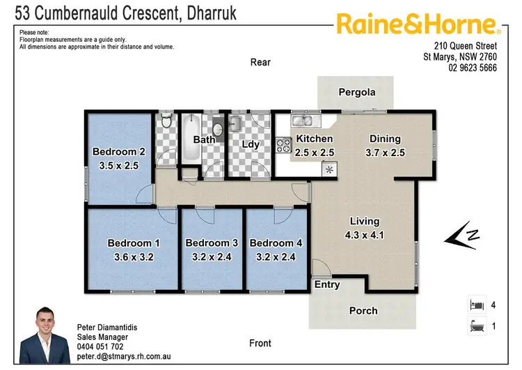 Floorplan of Homely house listing, 53 Cumbernauld Crescent, Dharruk NSW 2770