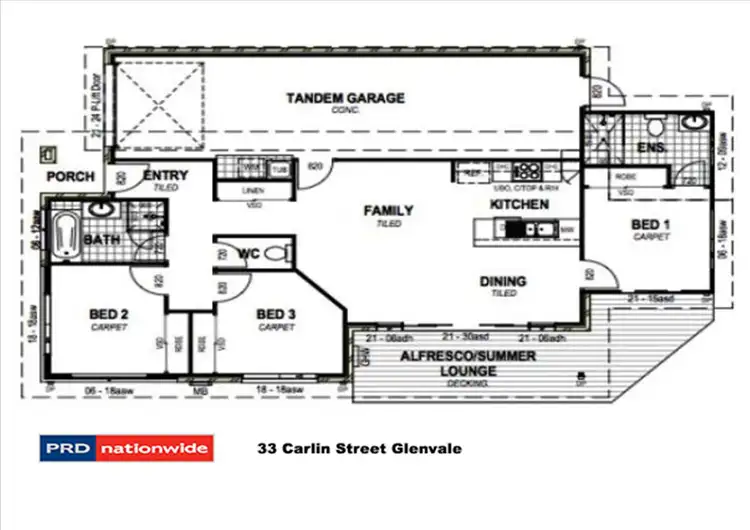 Floorplan of Homely house listing, 33 Carlin Street, Glenvale QLD 4350