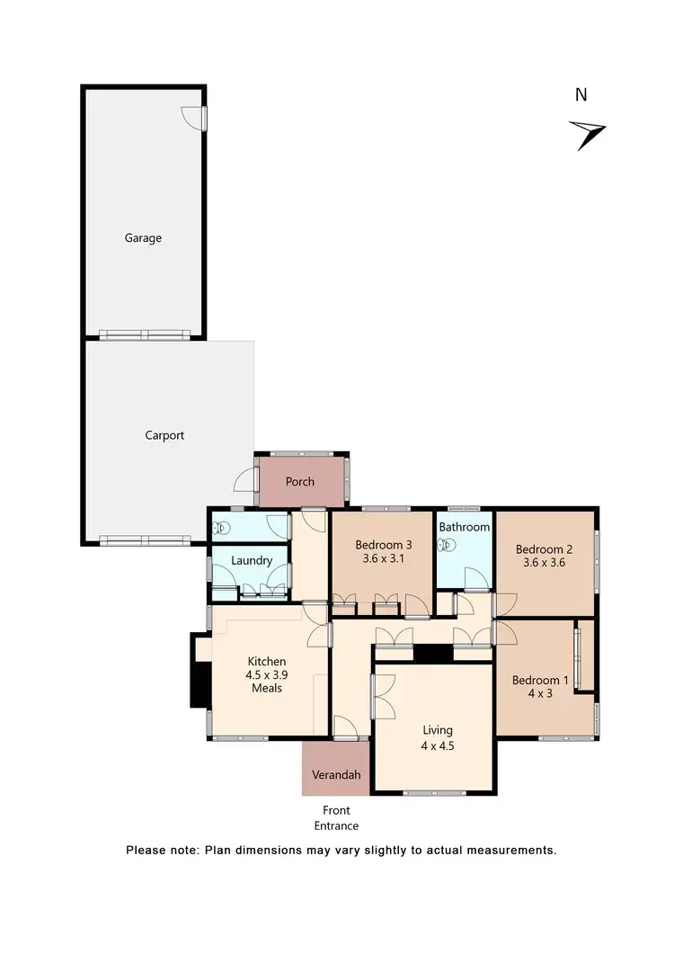 Floorplan of Homely house listing, 17 Lake Street, Wendouree VIC 3355