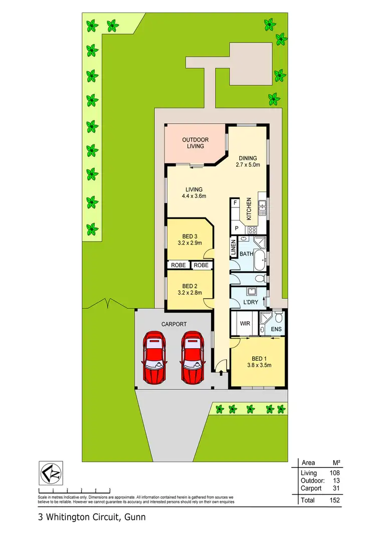 Floorplan of Homely house listing, 3 Whitington Circuit, Gunn NT 832
