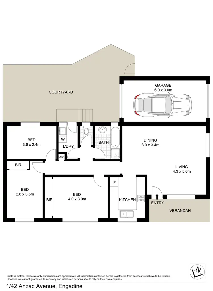Floorplan of Homely villa listing, 1/42-46 Anzac Avenue, Engadine NSW 2233